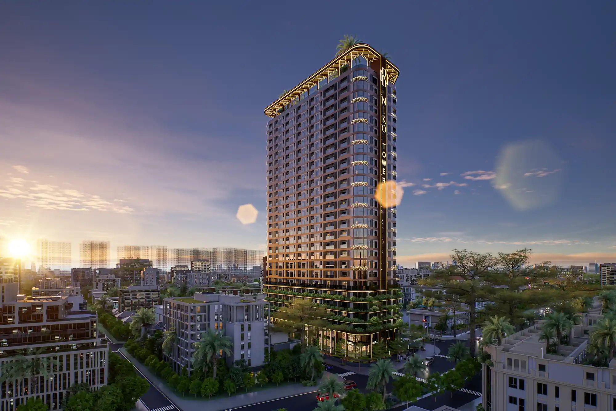 NIKO Tower chiều muộn