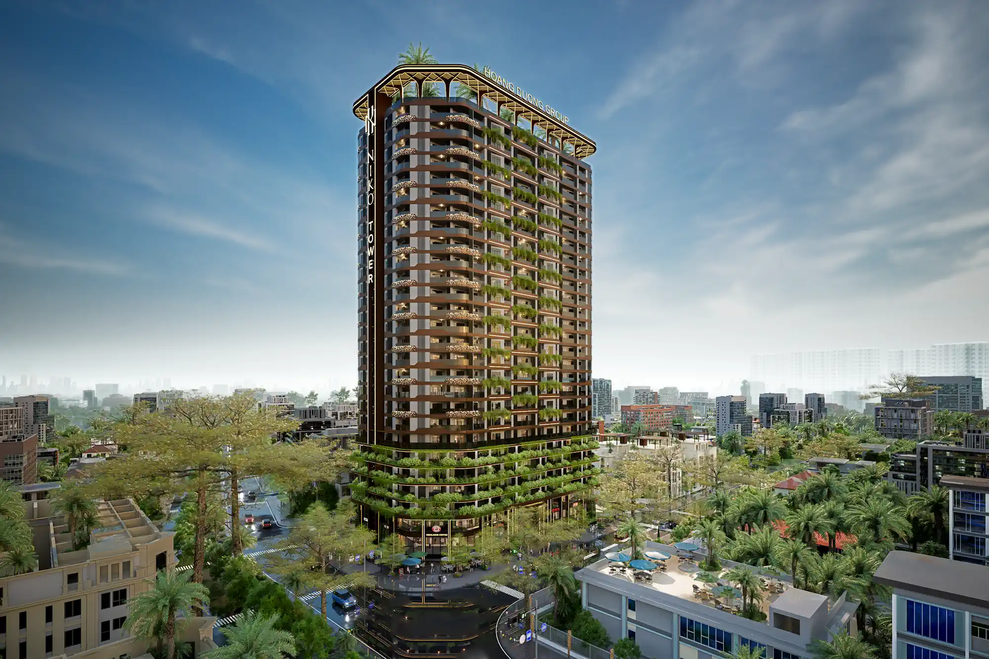Phối cảnh NIKO Tower nhìn từ khu cư dân