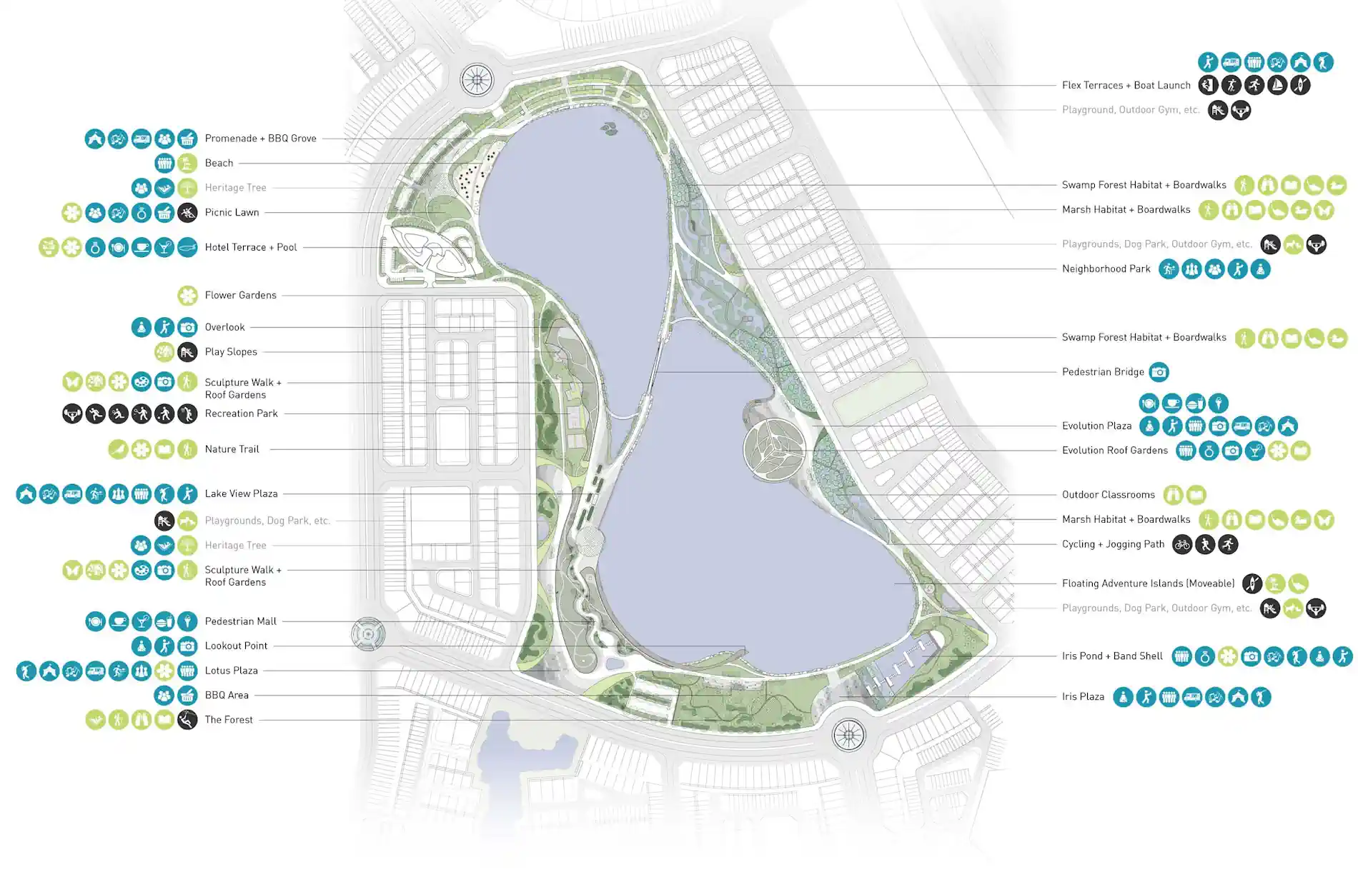 Mặt bằng tiện ích cảnh quan East Lake City